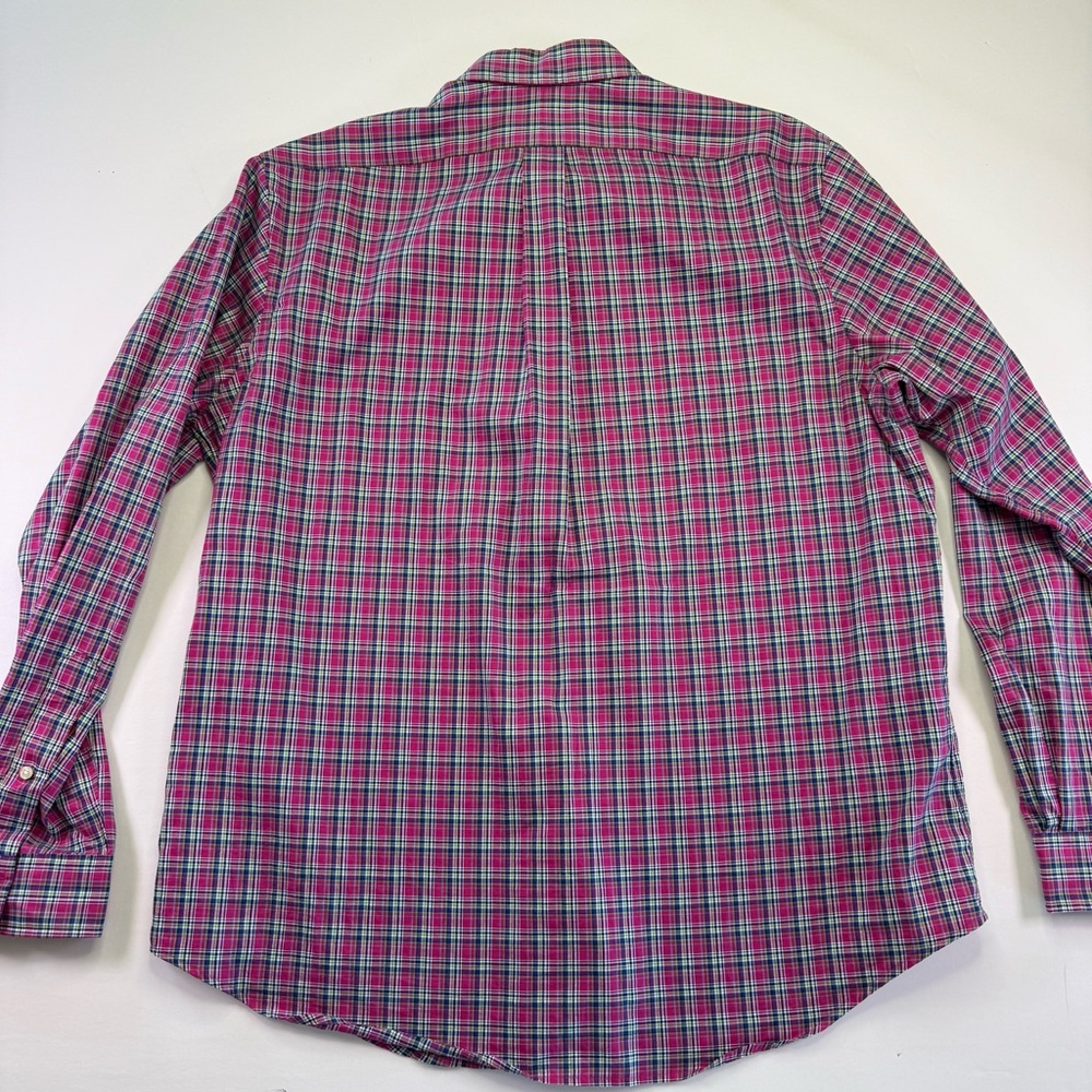 Ralph Lauren Mens XL Pink Plaid Long Sleeve Pony Button Casual Dress Shirt - Picture 13 of 15